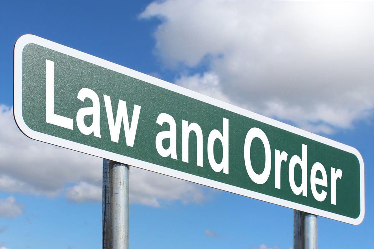 Law And Order Highway Sign Image