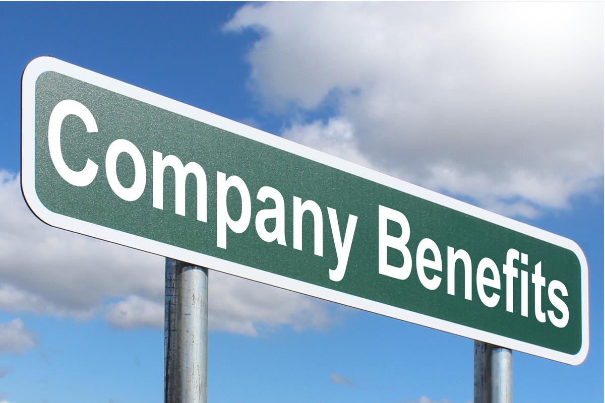 Company Benefits Free Of Charge Creative Commons Green Highway Sign Image