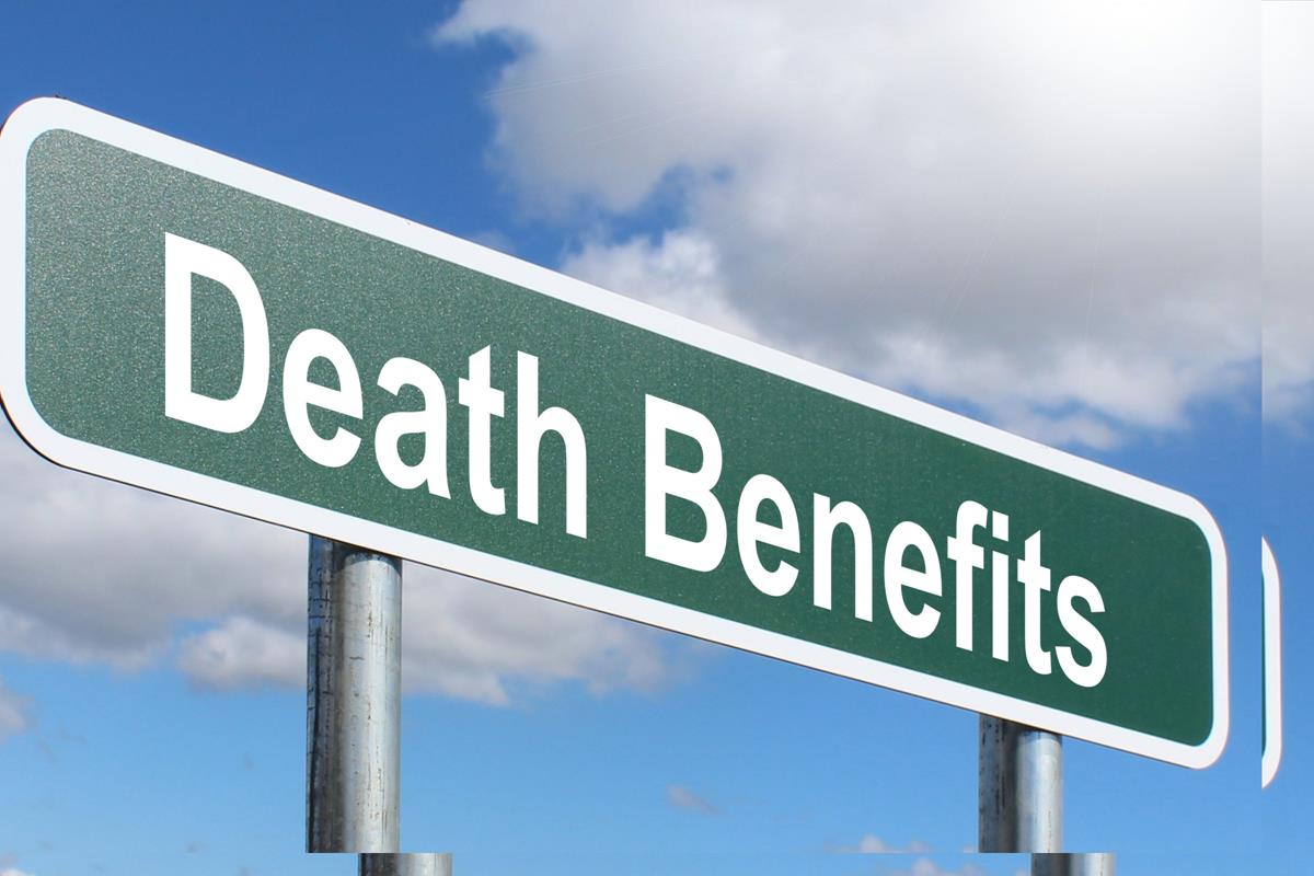 Death Benefits Free Of Charge Creative Commons Green Highway Sign Image