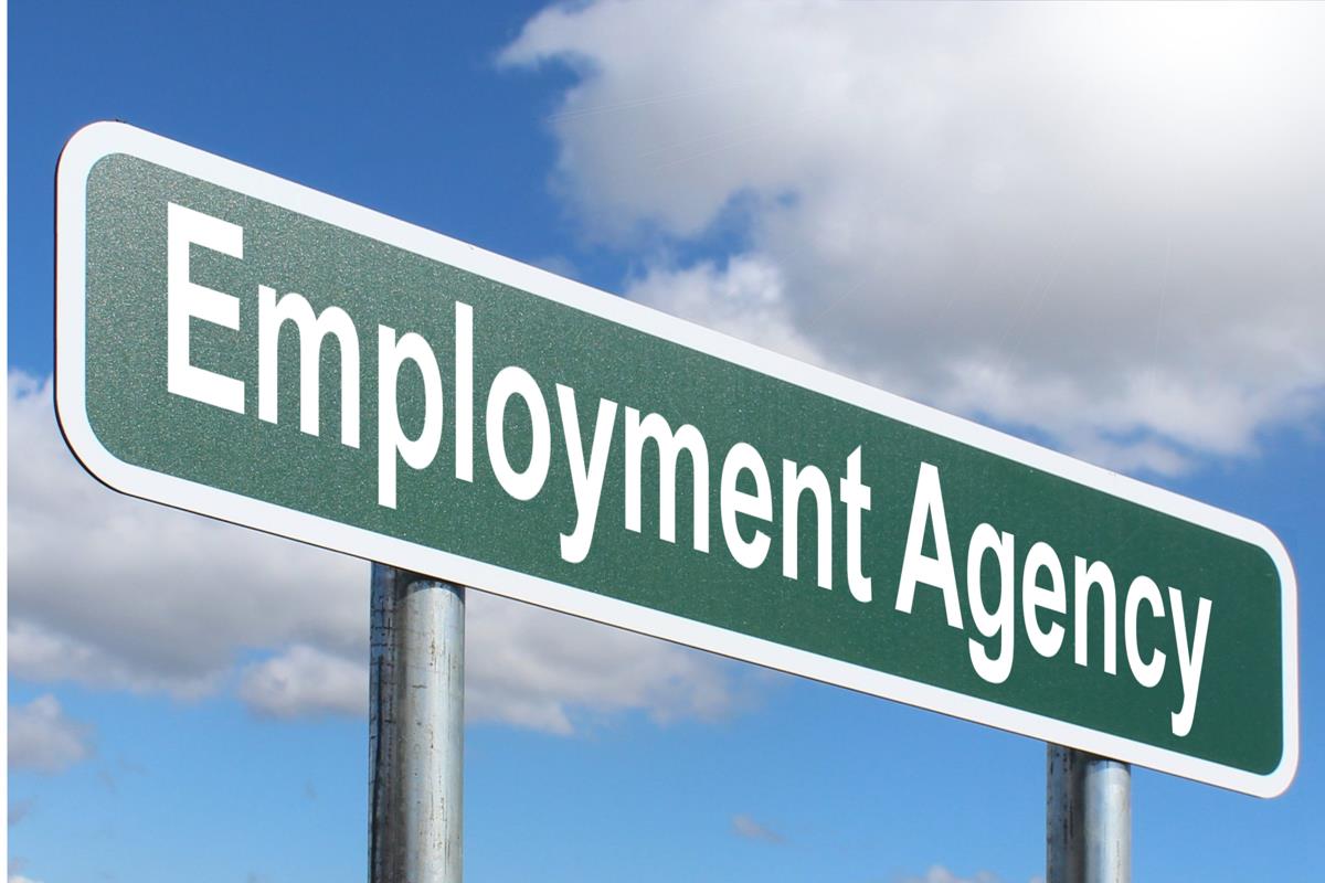 Employment Agency Free Of Charge Creative Commons Green Highway Sign 