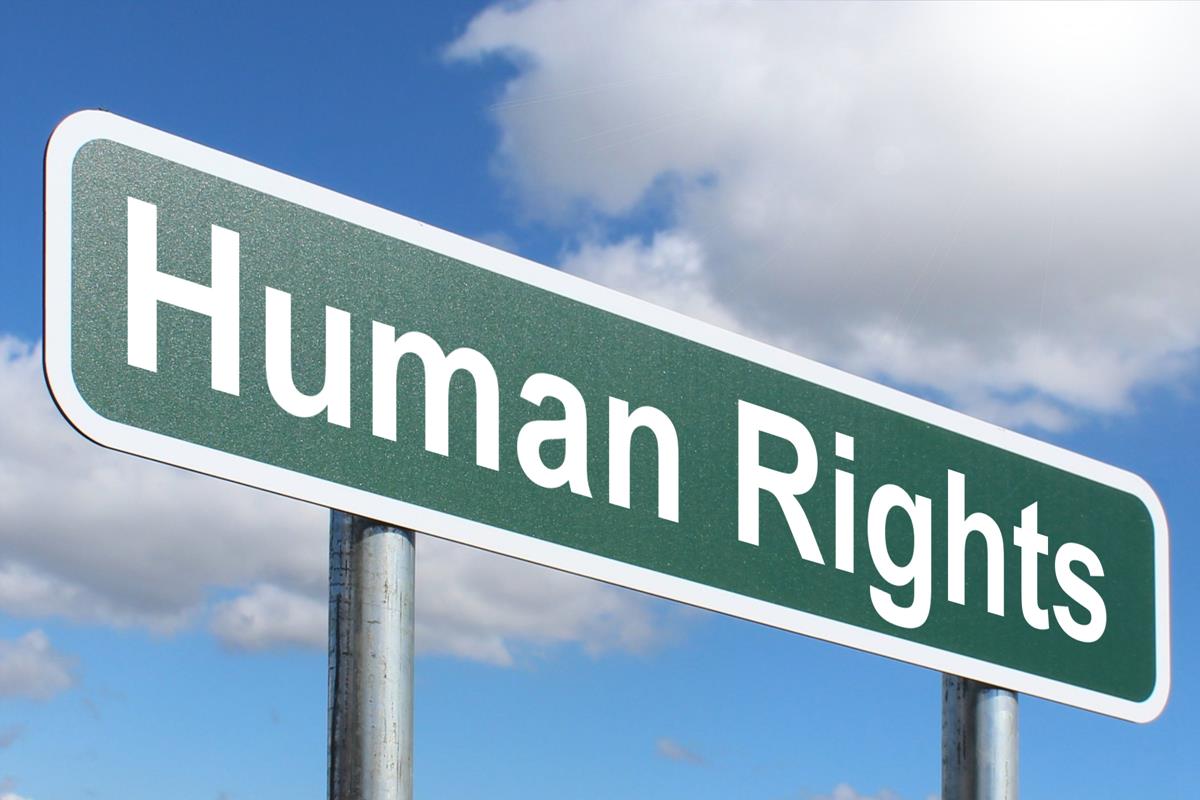 Human Rights Free Of Charge Creative Commons Green Highway Sign Image