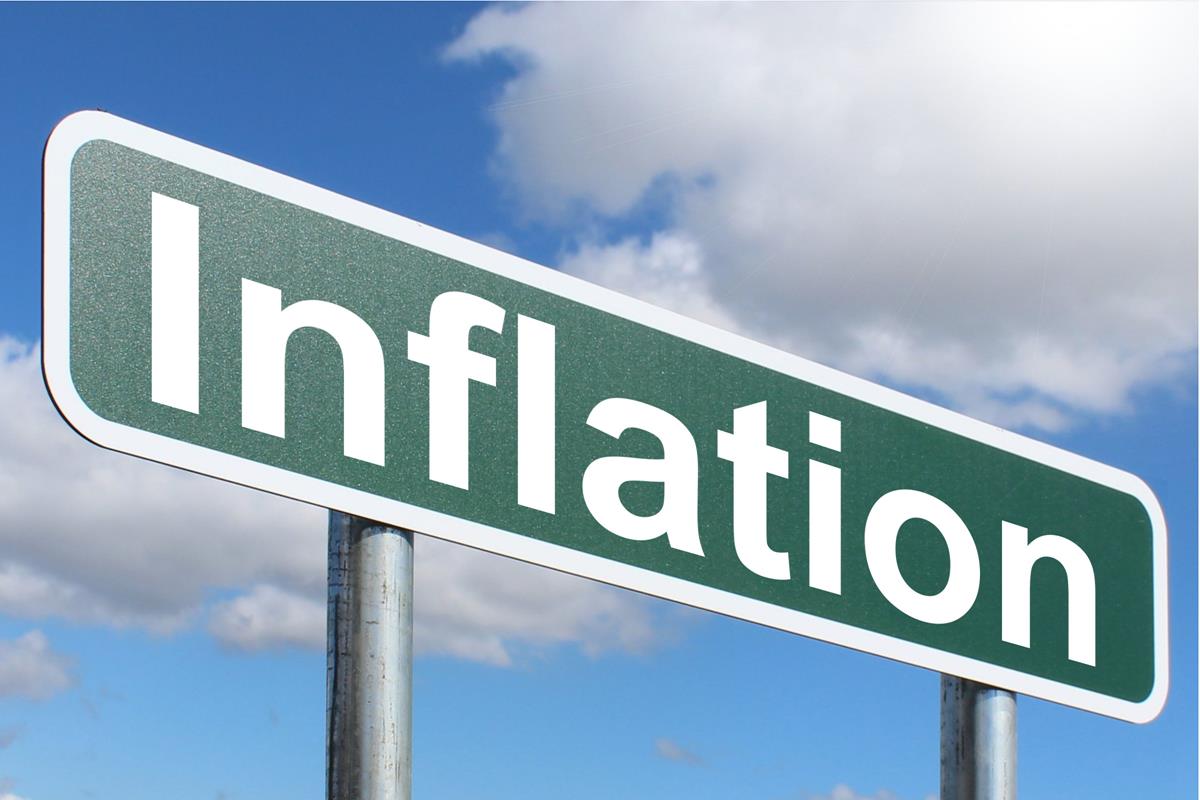 Inflation Free Of Charge Creative Commons Green Highway Sign Image