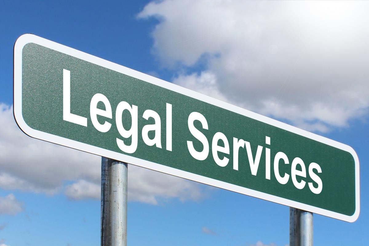 Legal Services Free Of Charge Creative Commons Green Highway Sign Image